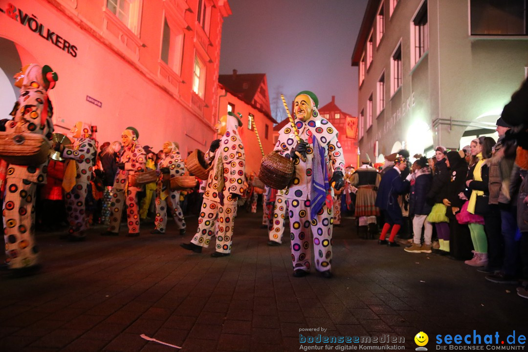 Narrentag des Viererbundes 2020: Nachtumzug in Ueberlingen, 25.01.2020