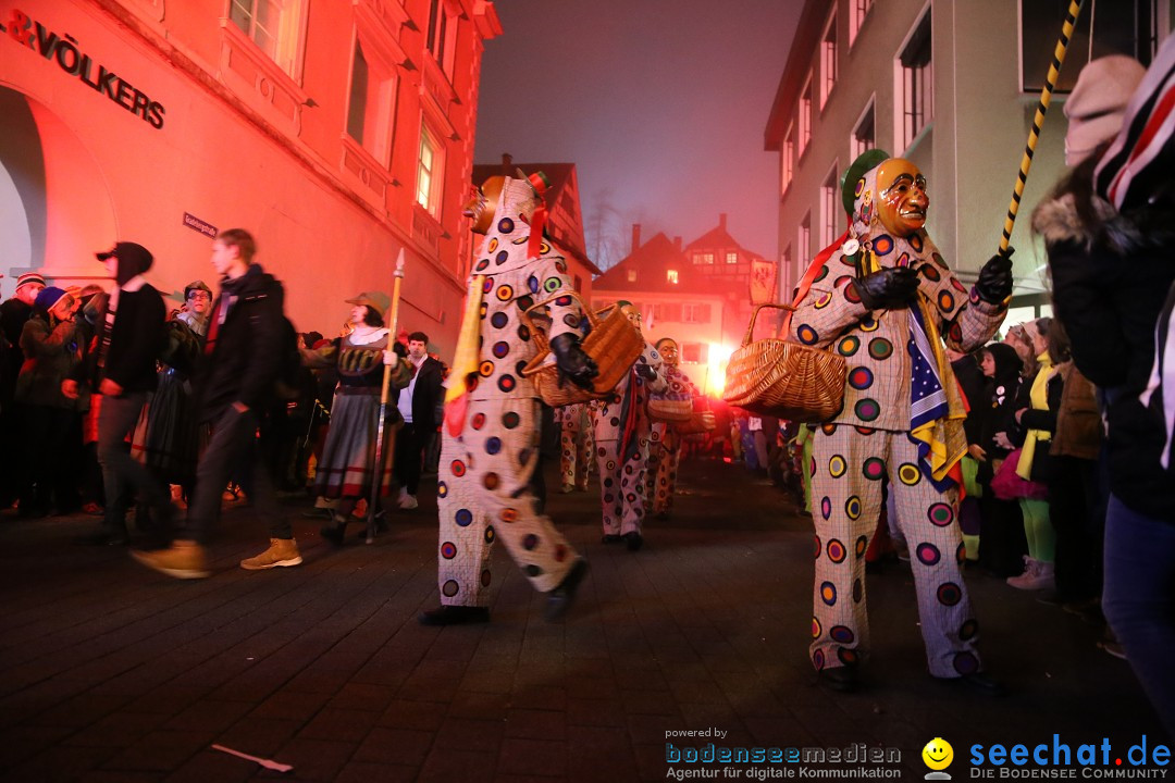 Narrentag des Viererbundes 2020: Nachtumzug in Ueberlingen, 25.01.2020