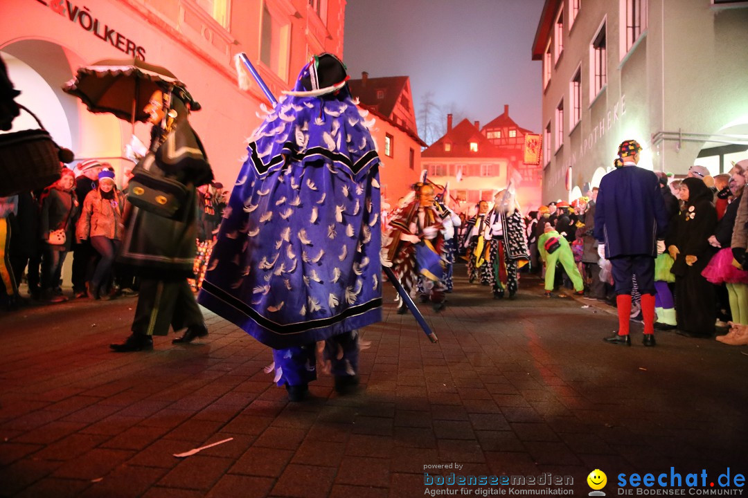 Narrentag des Viererbundes 2020: Nachtumzug in Ueberlingen, 25.01.2020