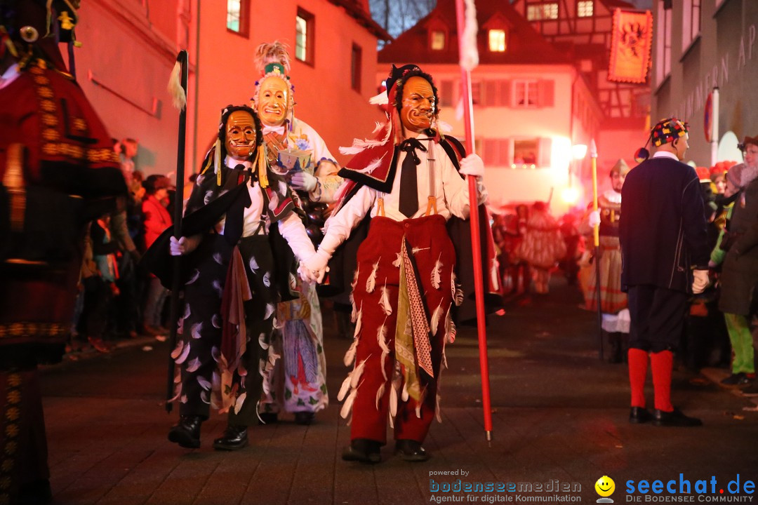 Narrentag des Viererbundes 2020: Nachtumzug in Ueberlingen, 25.01.2020