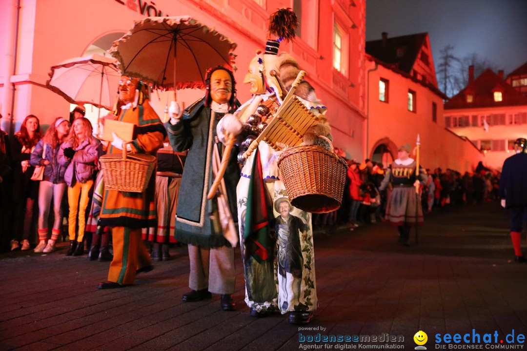 Narrentag des Viererbundes 2020: Nachtumzug in Ueberlingen, 25.01.2020