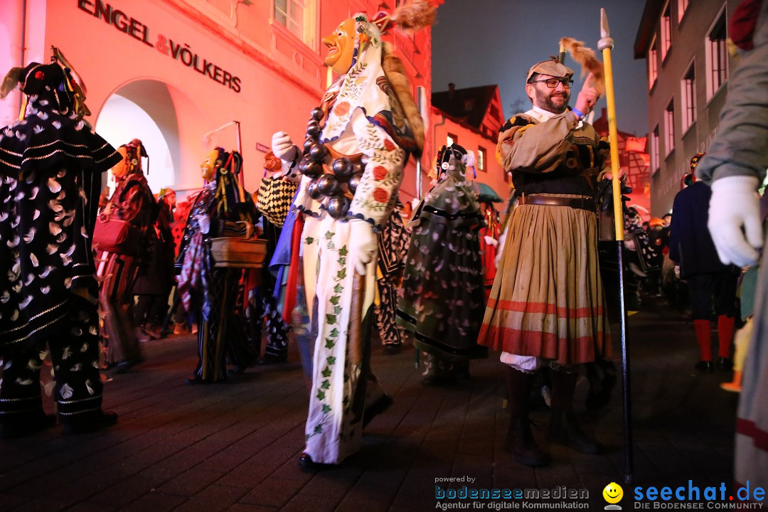 Narrentag des Viererbundes 2020: Nachtumzug in Ueberlingen, 25.01.2020