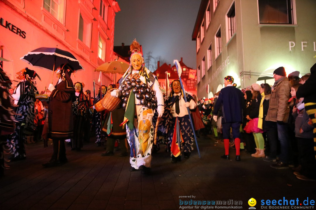 Narrentag des Viererbundes 2020: Nachtumzug in Ueberlingen, 25.01.2020