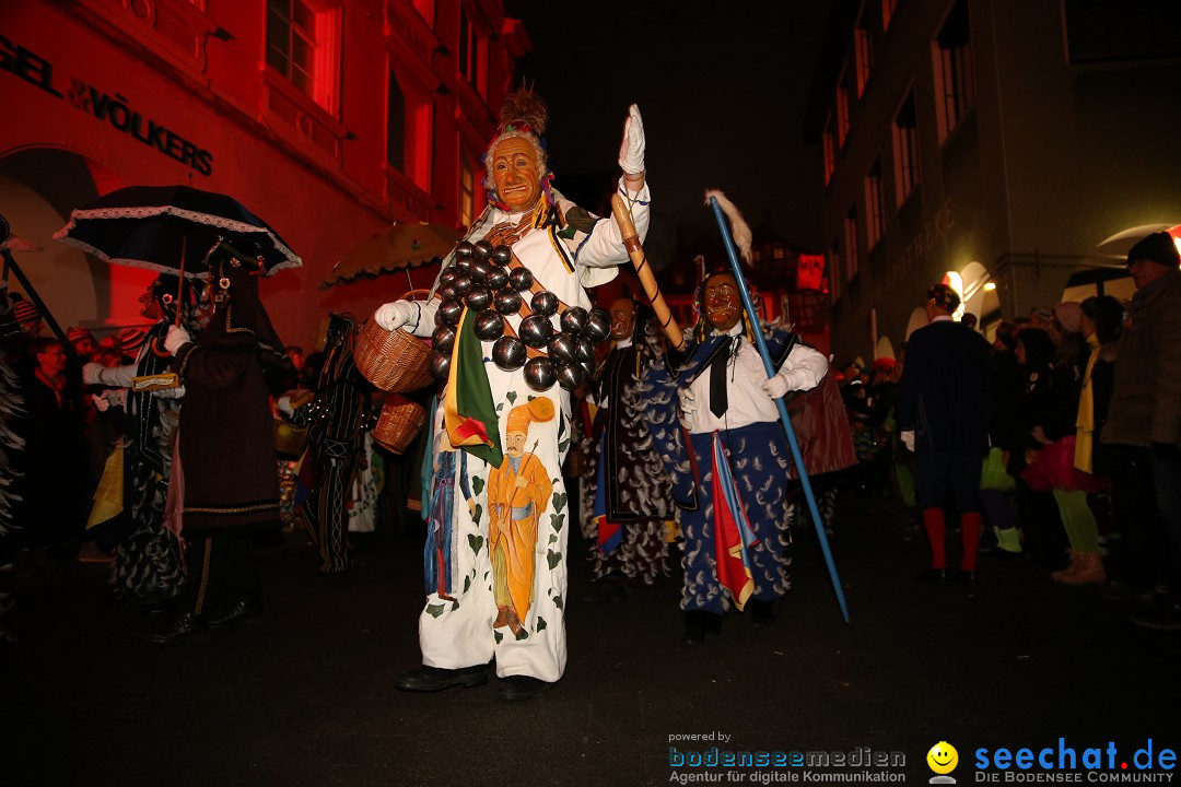 Narrentag des Viererbundes 2020: Nachtumzug in Ueberlingen, 25.01.2020