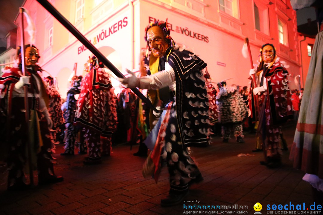 Narrentag des Viererbundes 2020: Nachtumzug in Ueberlingen, 25.01.2020