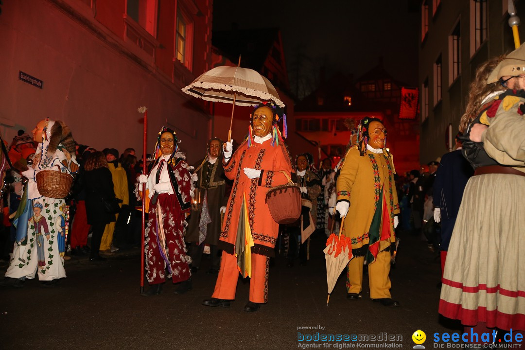 Narrentag des Viererbundes 2020: Nachtumzug in Ueberlingen, 25.01.2020