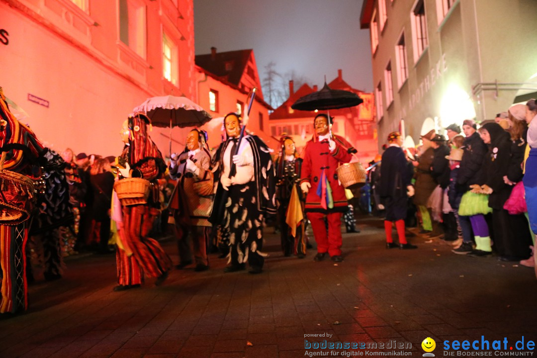 Narrentag des Viererbundes 2020: Nachtumzug in Ueberlingen, 25.01.2020