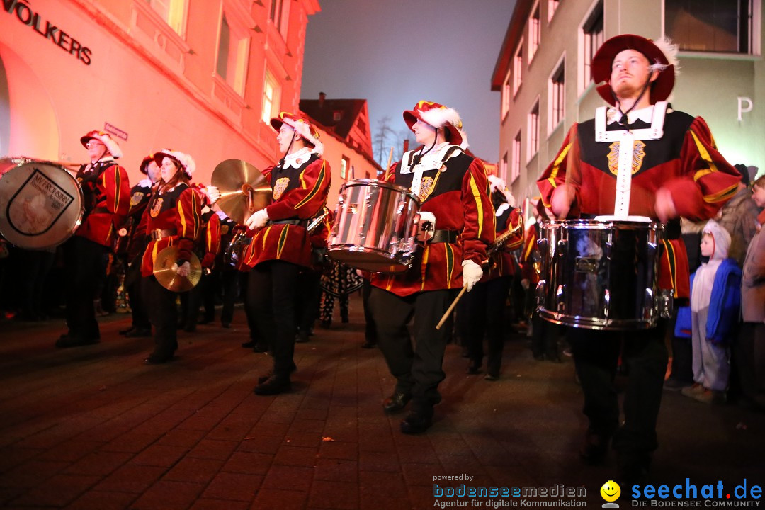 Narrentag des Viererbundes 2020: Nachtumzug in Ueberlingen, 25.01.2020