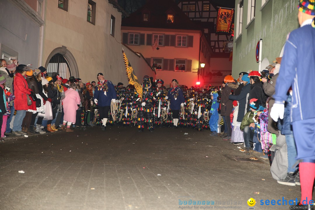 Narrentag des Viererbundes 2020: Nachtumzug in Ueberlingen, 25.01.2020