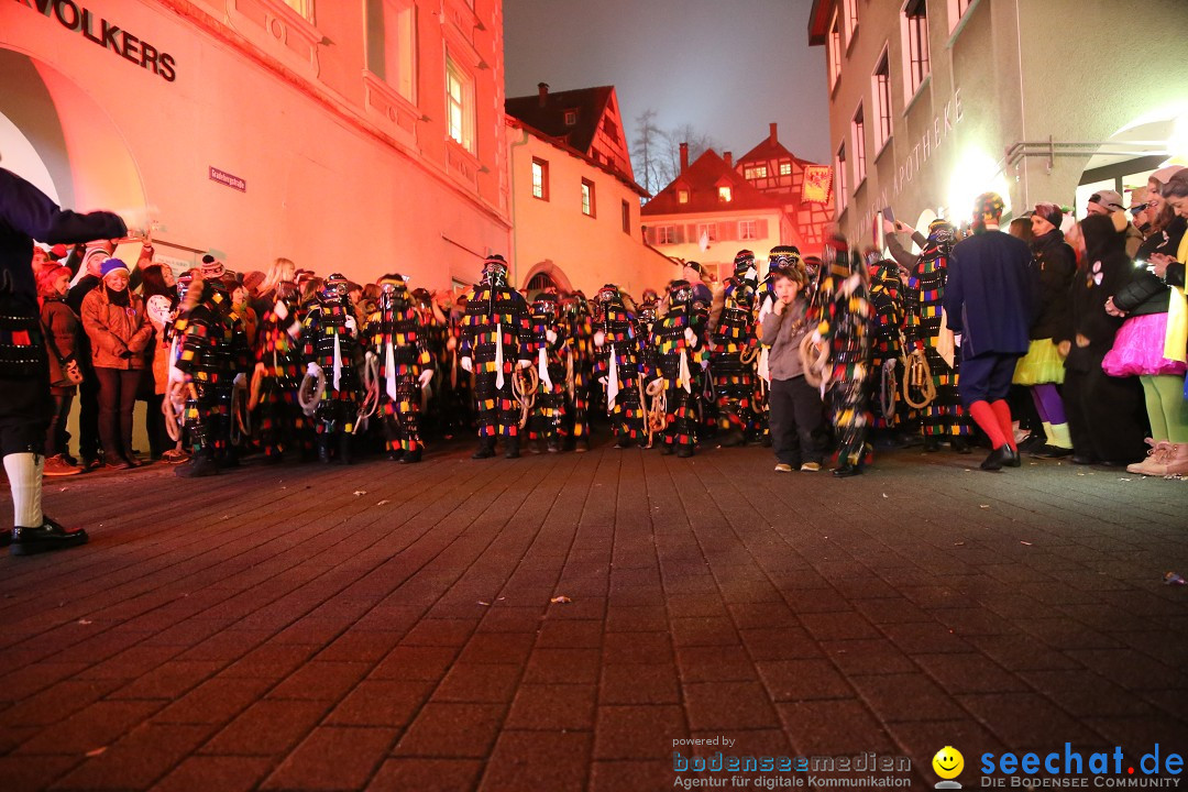 Narrentag des Viererbundes 2020: Nachtumzug in Ueberlingen, 25.01.2020