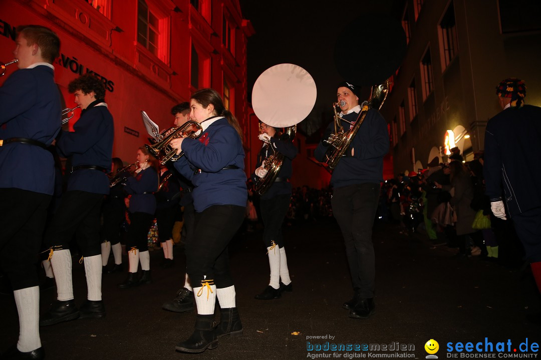 Narrentag des Viererbundes 2020: Nachtumzug in Ueberlingen, 25.01.2020