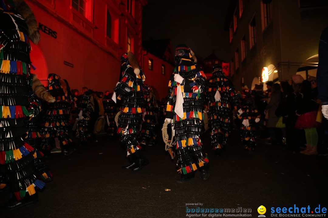 Narrentag des Viererbundes 2020: Nachtumzug in Ueberlingen, 25.01.2020