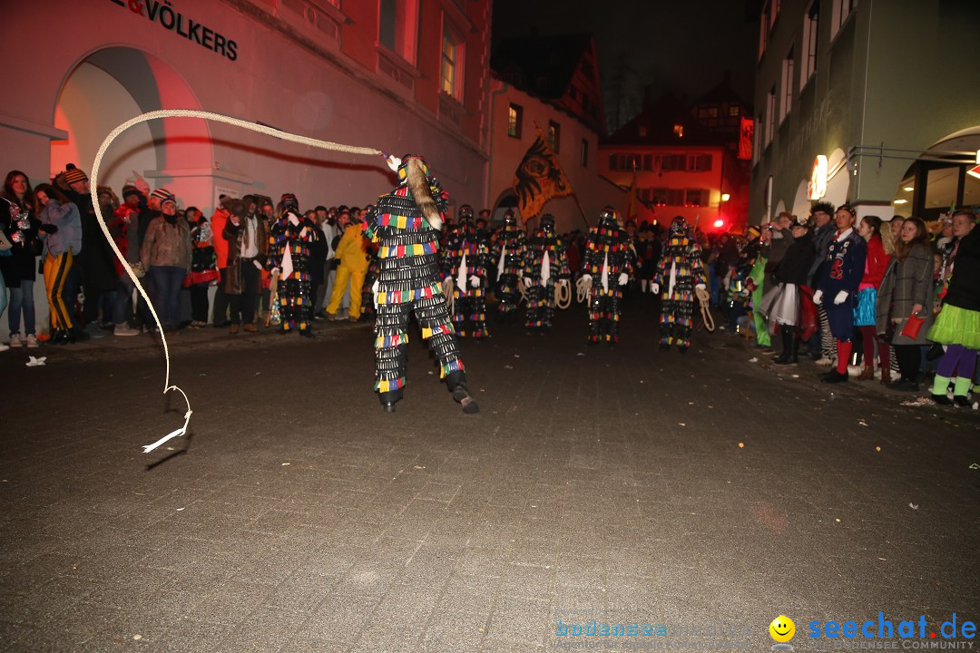 Narrentag des Viererbundes 2020: Nachtumzug in Ueberlingen, 25.01.2020