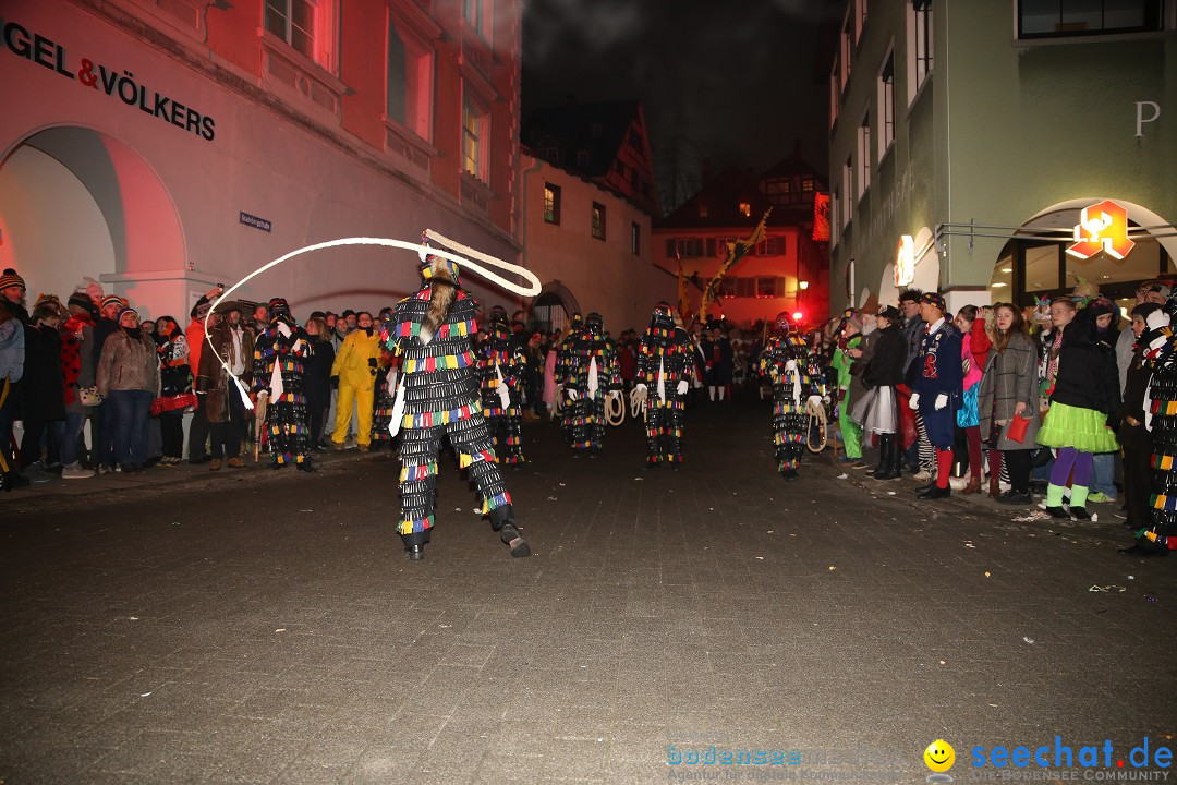 Narrentag des Viererbundes 2020: Nachtumzug in Ueberlingen, 25.01.2020