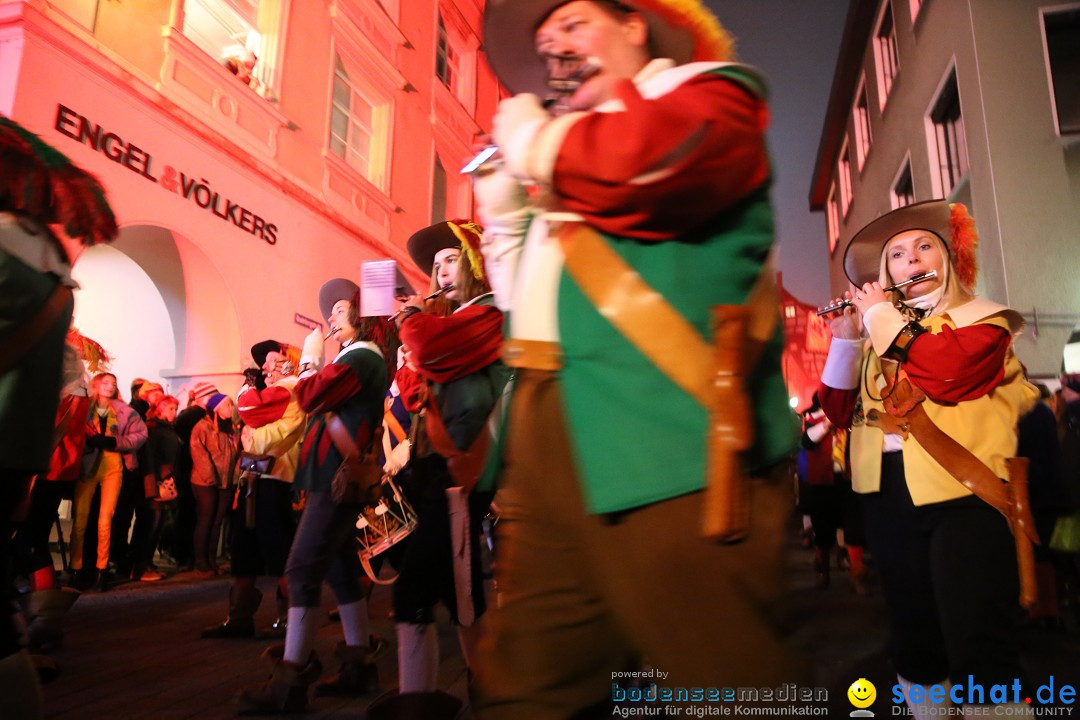 Narrentag des Viererbundes 2020: Nachtumzug in Ueberlingen, 25.01.2020