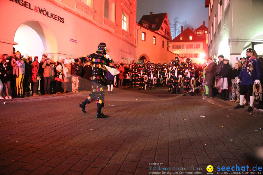 Narrentag des Viererbundes 2020: Nachtumzug in Ueberlingen, 25.01.2020