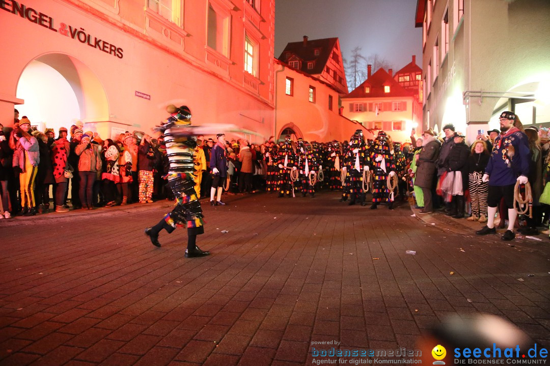 Narrentag des Viererbundes 2020: Nachtumzug in Ueberlingen, 25.01.2020