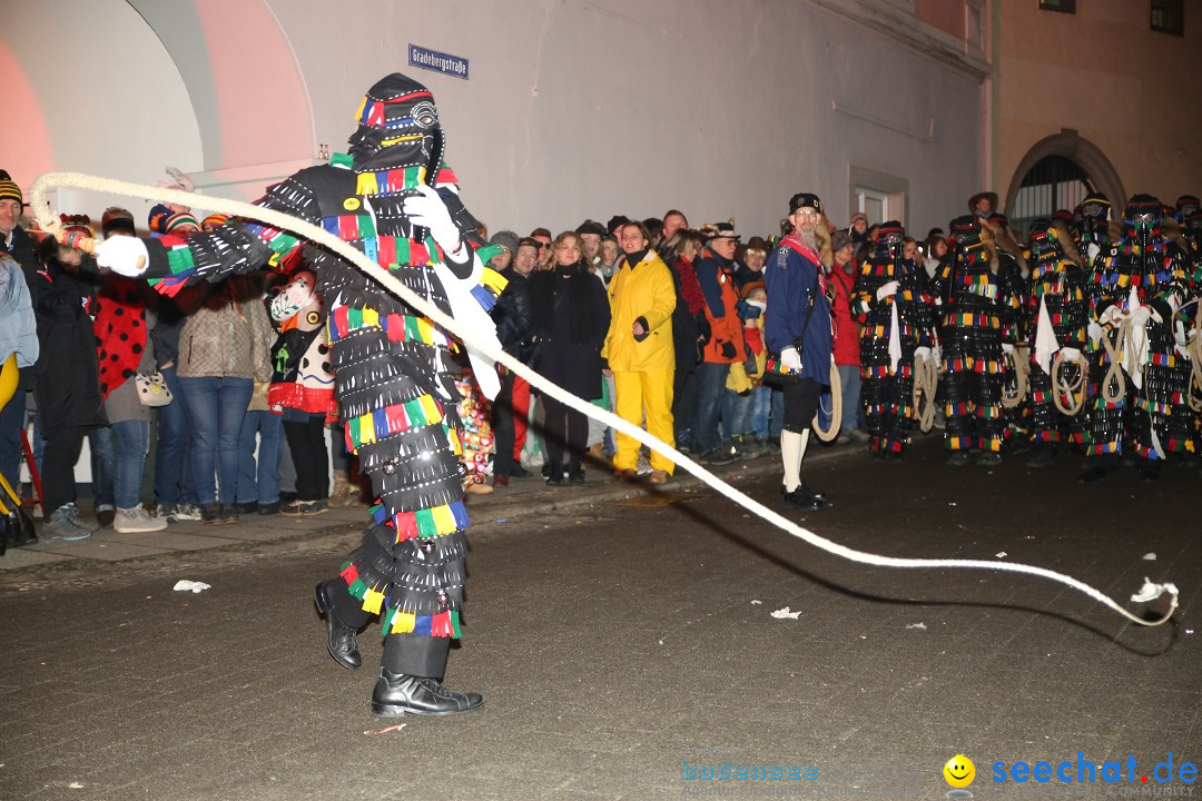 Narrentag des Viererbundes 2020: Nachtumzug in Ueberlingen, 25.01.2020