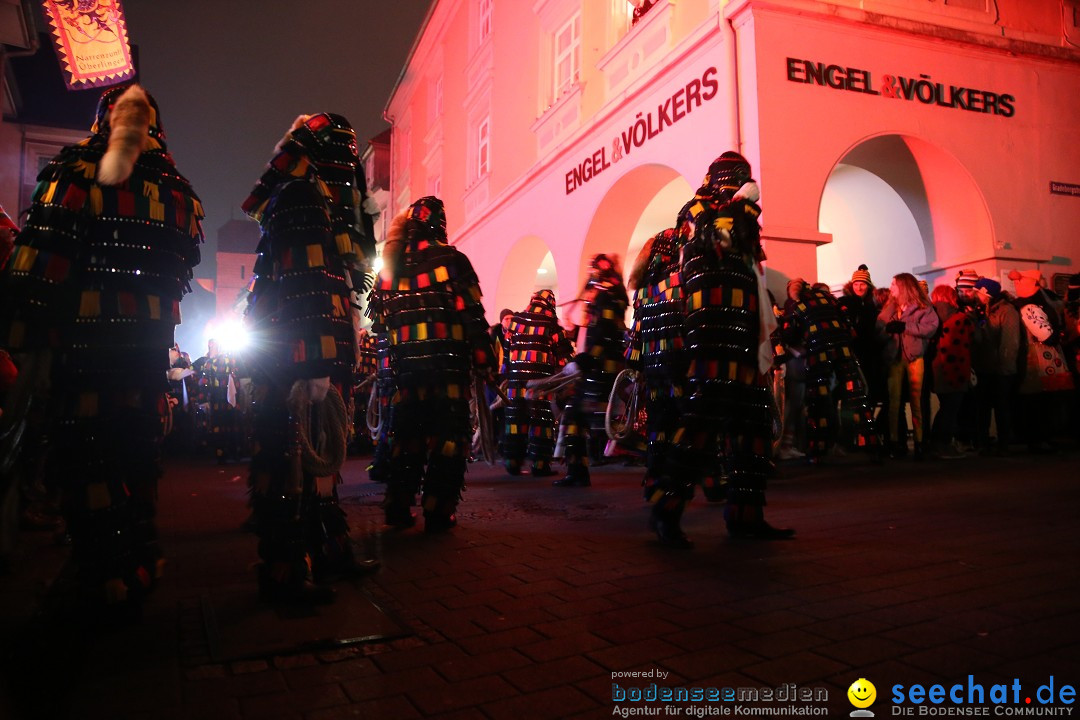 Narrentag des Viererbundes 2020: Nachtumzug in Ueberlingen, 25.01.2020