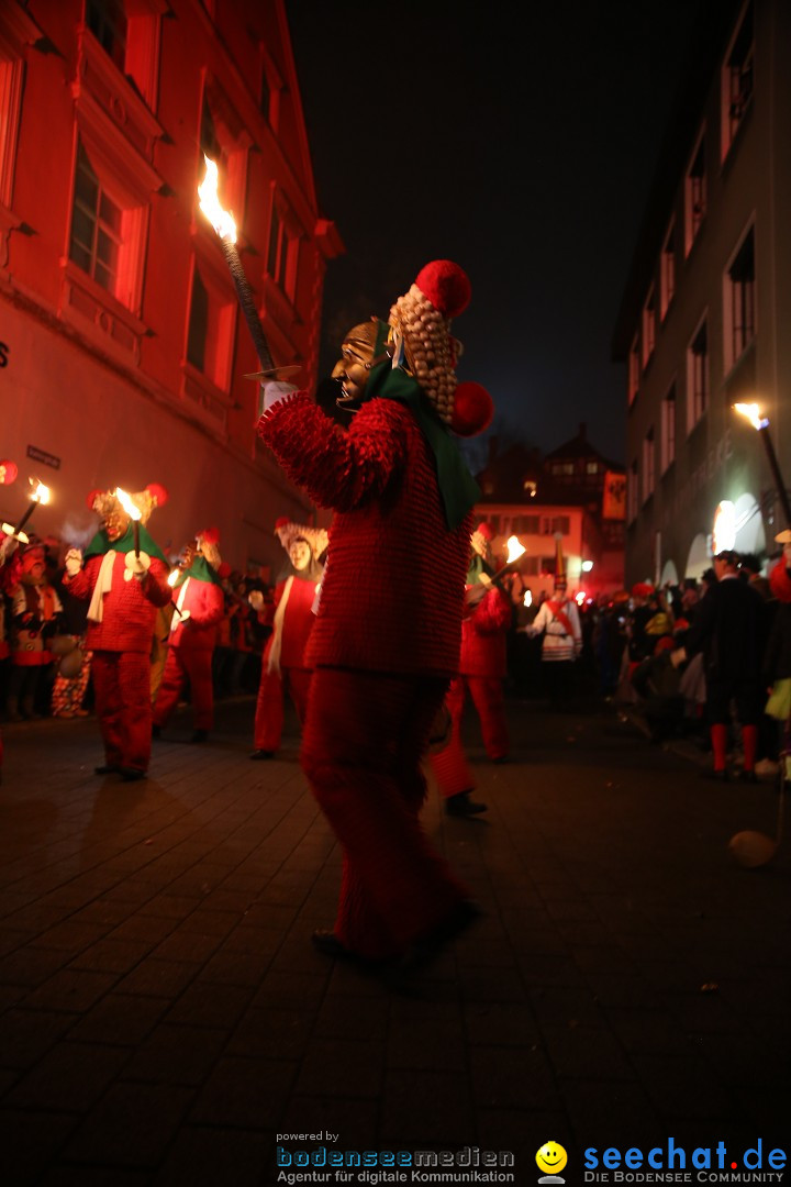 Narrentag des Viererbundes 2020: Nachtumzug in Ueberlingen, 25.01.2020