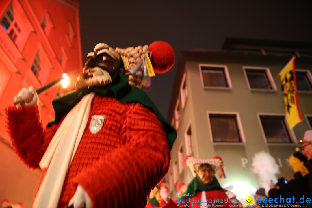 Narrentag des Viererbundes 2020: Nachtumzug in Ueberlingen, 25.01.2020