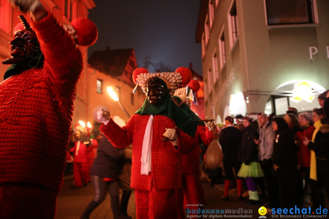 Narrentag des Viererbundes 2020: Nachtumzug in Ueberlingen, 25.01.2020