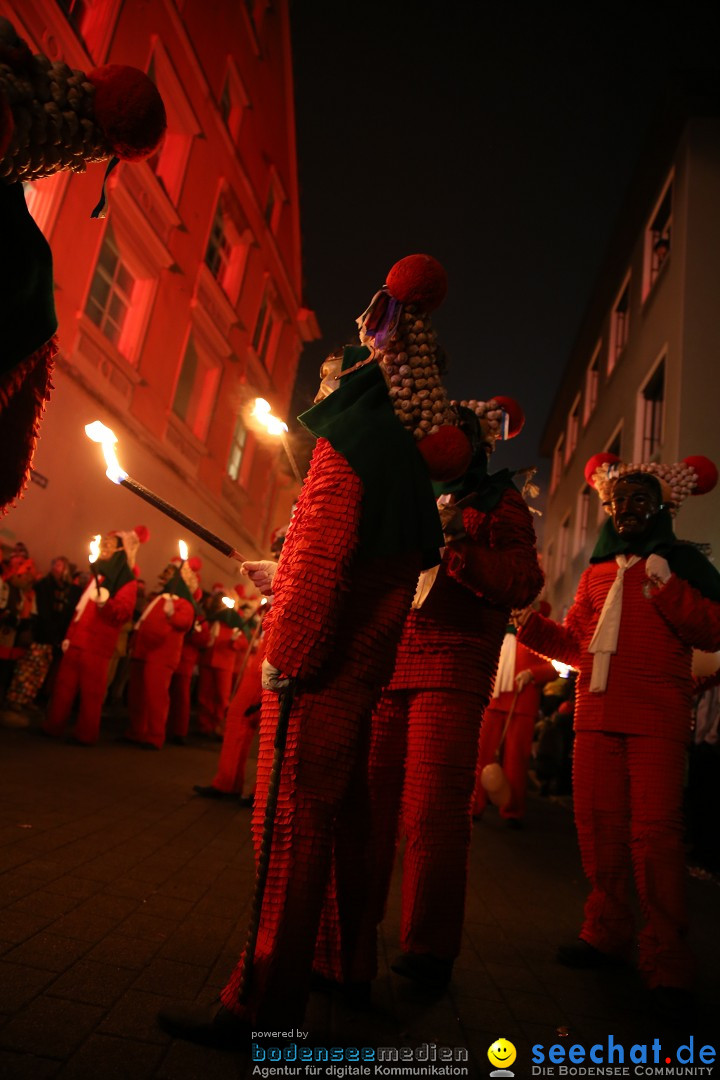 Narrentag des Viererbundes 2020: Nachtumzug in Ueberlingen, 25.01.2020