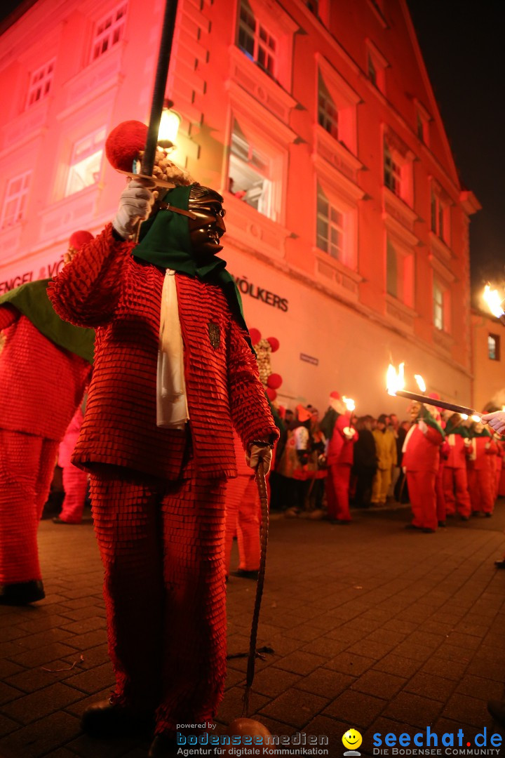 Narrentag des Viererbundes 2020: Nachtumzug in Ueberlingen, 25.01.2020