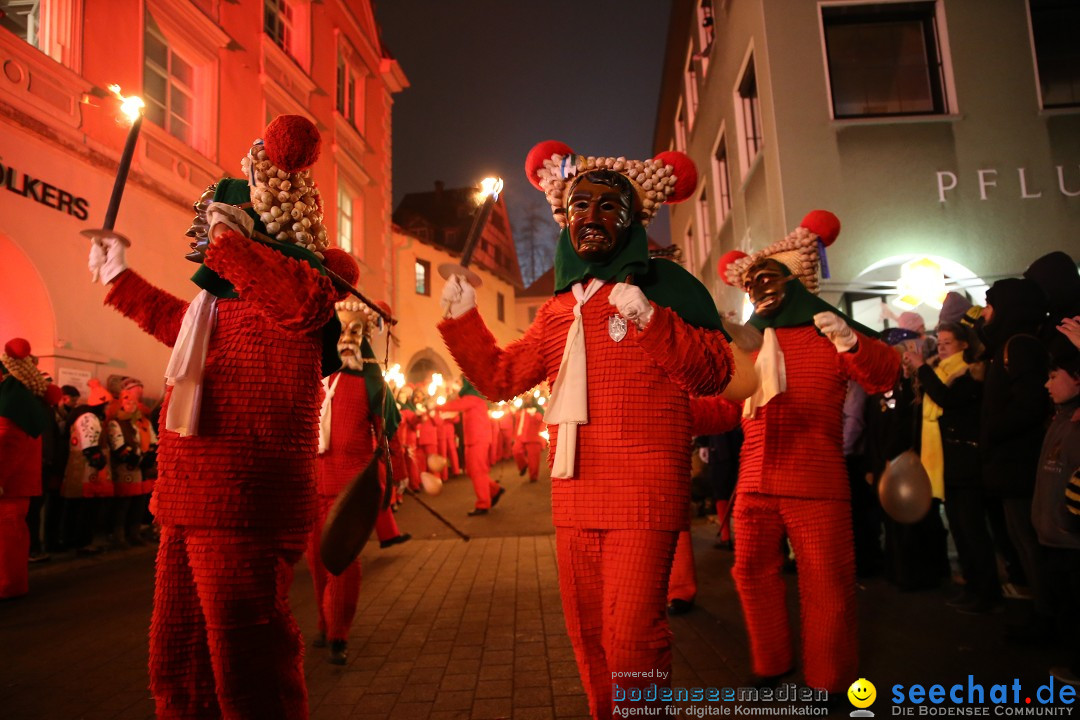 Narrentag des Viererbundes 2020: Nachtumzug in Ueberlingen, 25.01.2020