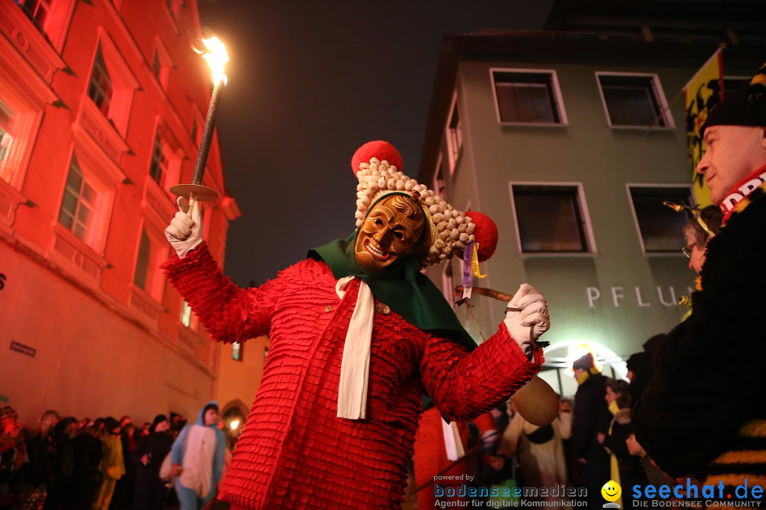 Narrentag des Viererbundes 2020: Nachtumzug in Ueberlingen, 25.01.2020