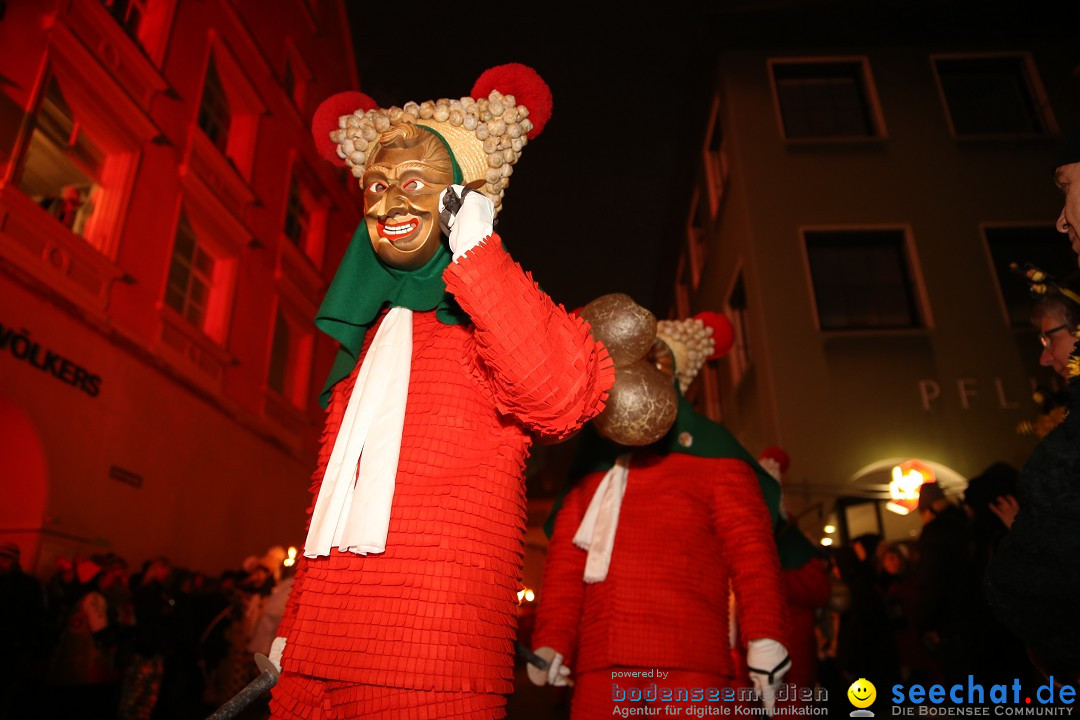 Narrentag des Viererbundes 2020: Nachtumzug in Ueberlingen, 25.01.2020