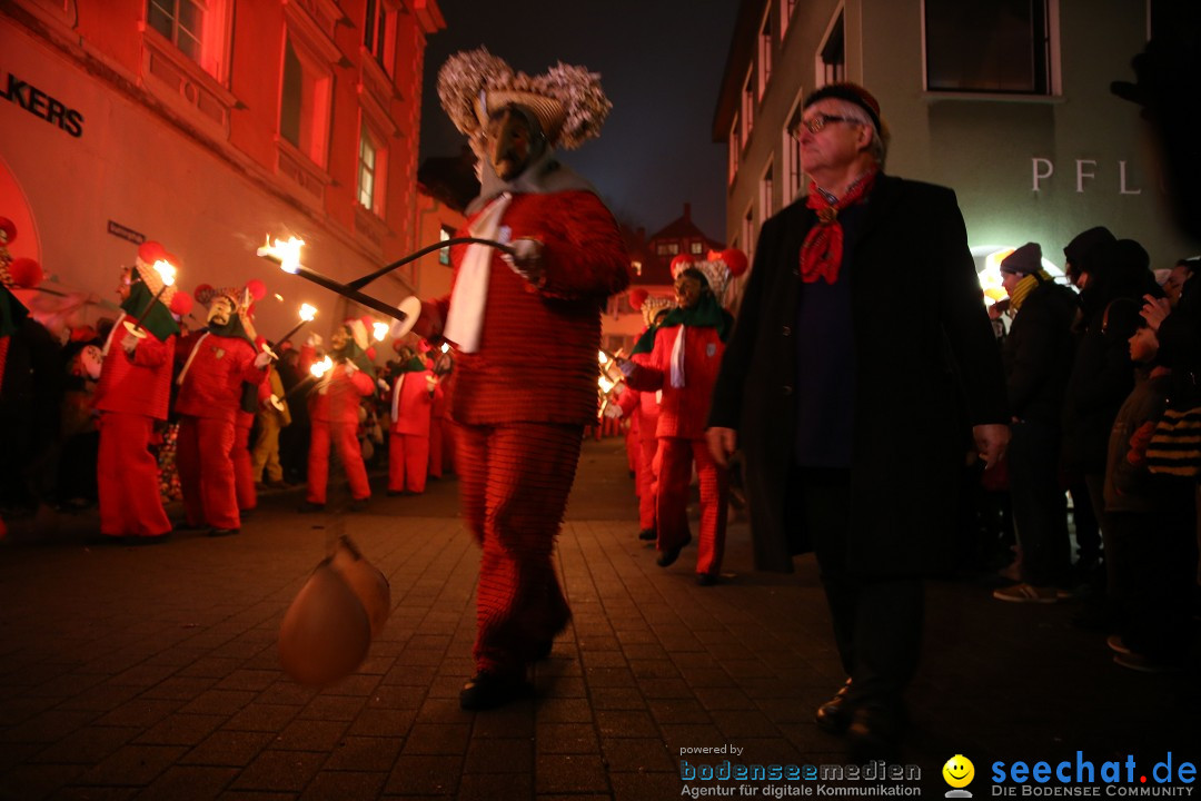 Narrentag des Viererbundes 2020: Nachtumzug in Ueberlingen, 25.01.2020