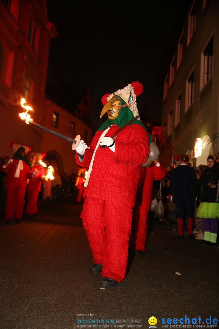 Narrentag des Viererbundes 2020: Nachtumzug in Ueberlingen, 25.01.2020