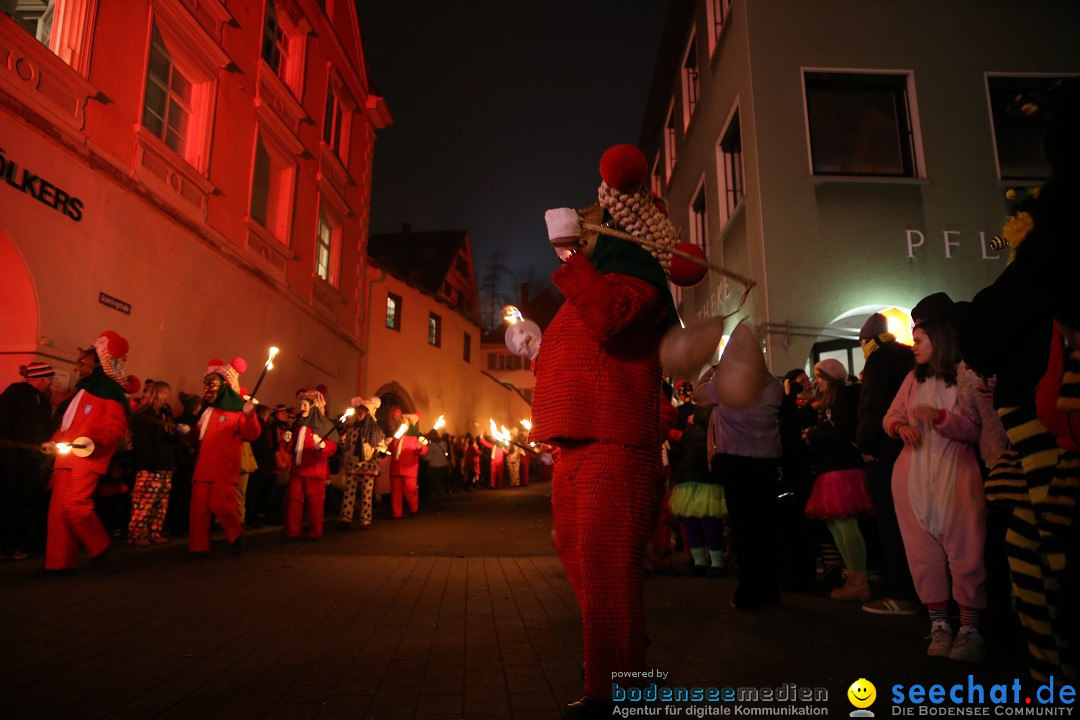 Narrentag des Viererbundes 2020: Nachtumzug in Ueberlingen, 25.01.2020