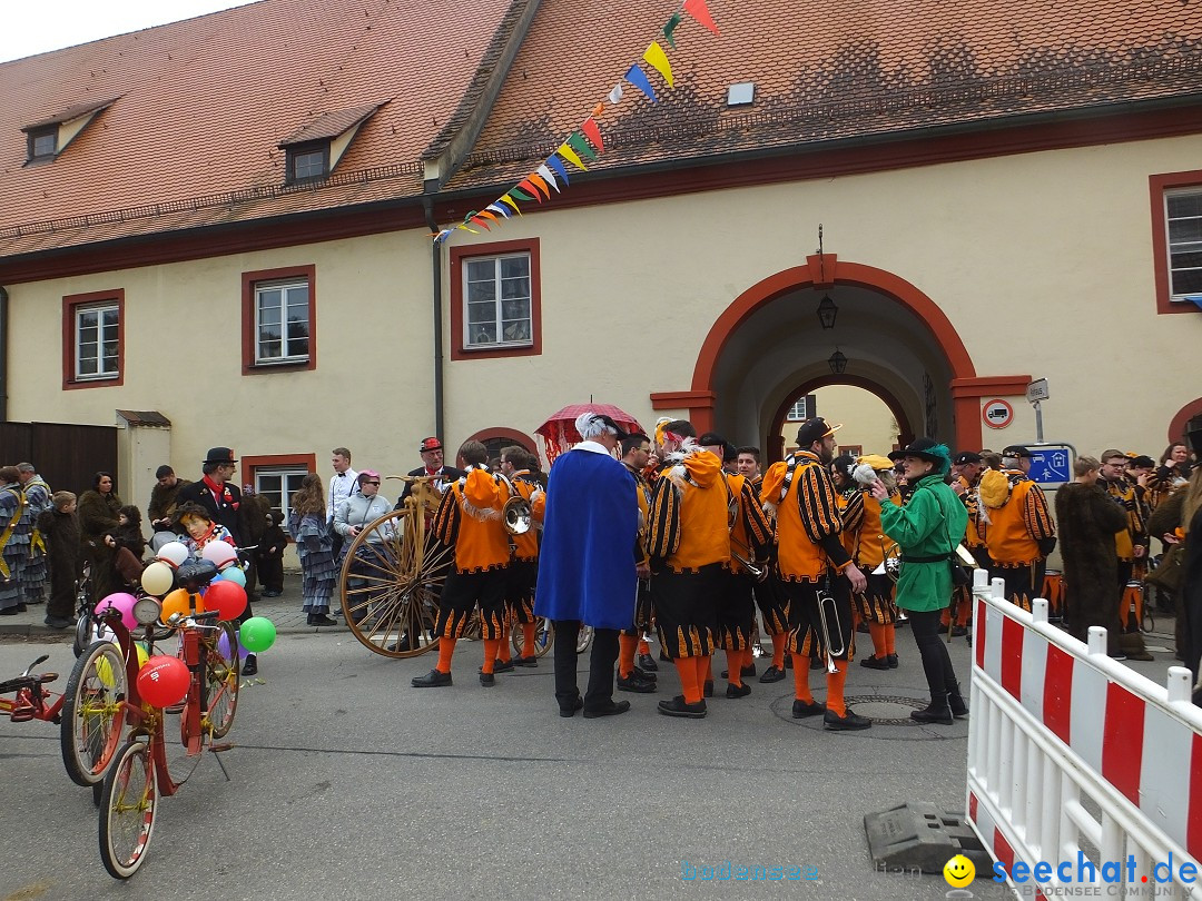 Fasnetsumzug, Narrensprung mit ueber 1200 Narren: Zwiefalten, 23.02.2020