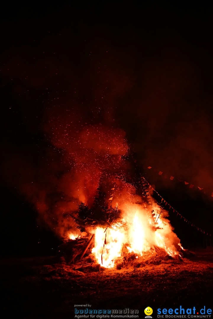 Funkenfeuer Fasnet: Ittendorf und Markdorf, 01.03.2020