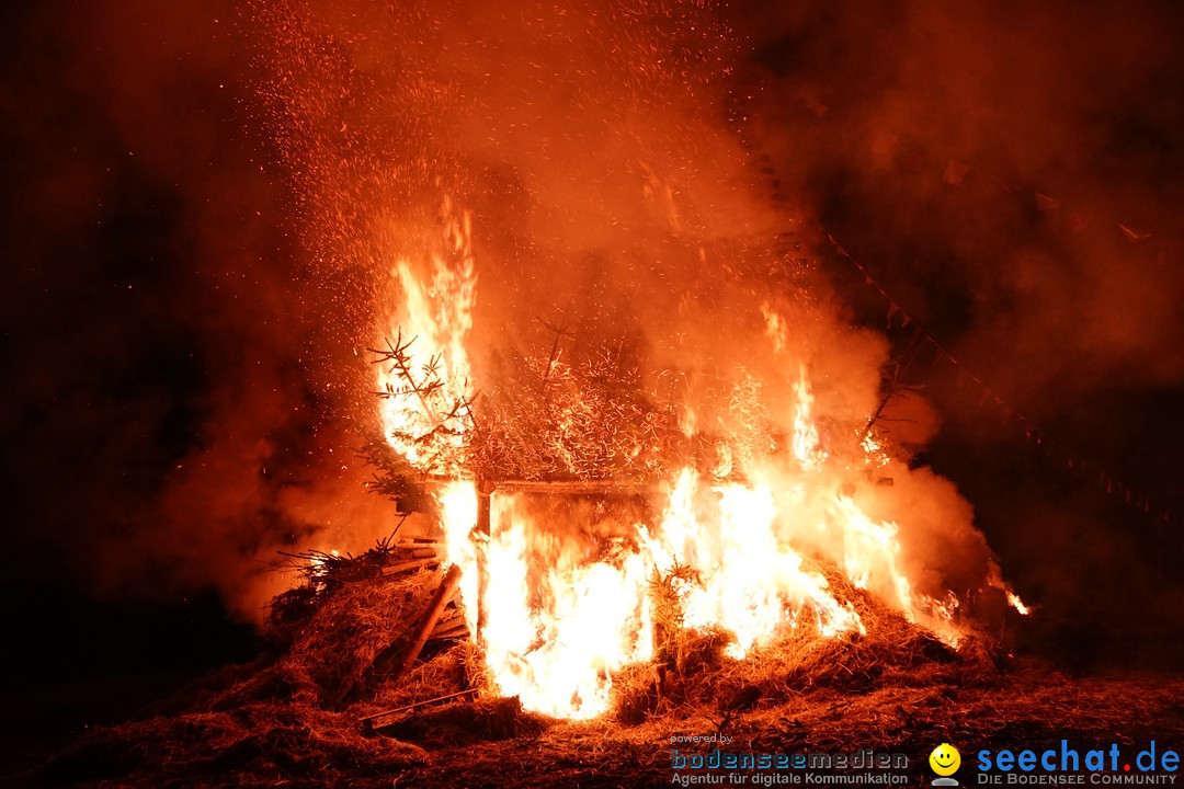 Funkenfeuer Fasnet: Ittendorf und Markdorf, 01.03.2020