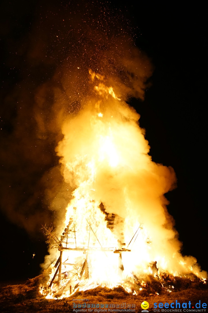 Funkenfeuer Fasnet: Ittendorf und Markdorf, 01.03.2020