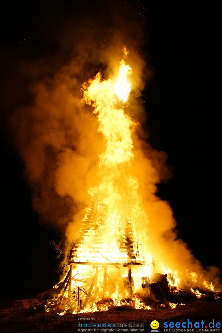 Funkenfeuer Fasnet: Ittendorf und Markdorf, 01.03.2020