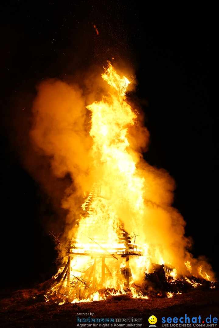 Funkenfeuer Fasnet: Ittendorf und Markdorf, 01.03.2020