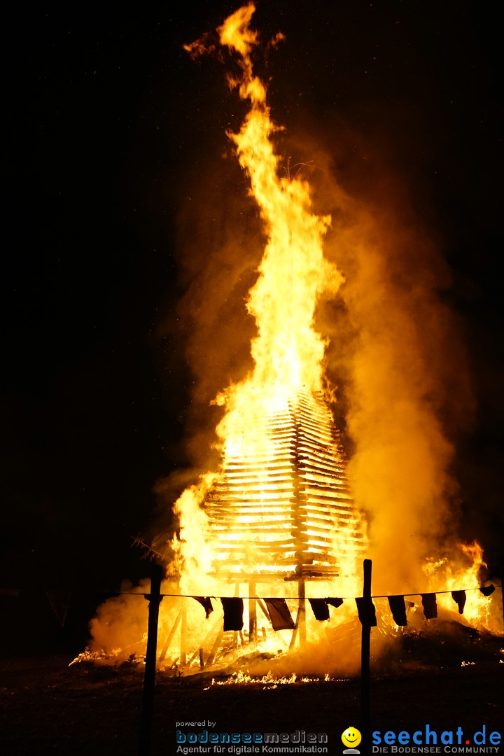 Funkenfeuer Fasnet: Ittendorf und Markdorf, 01.03.2020