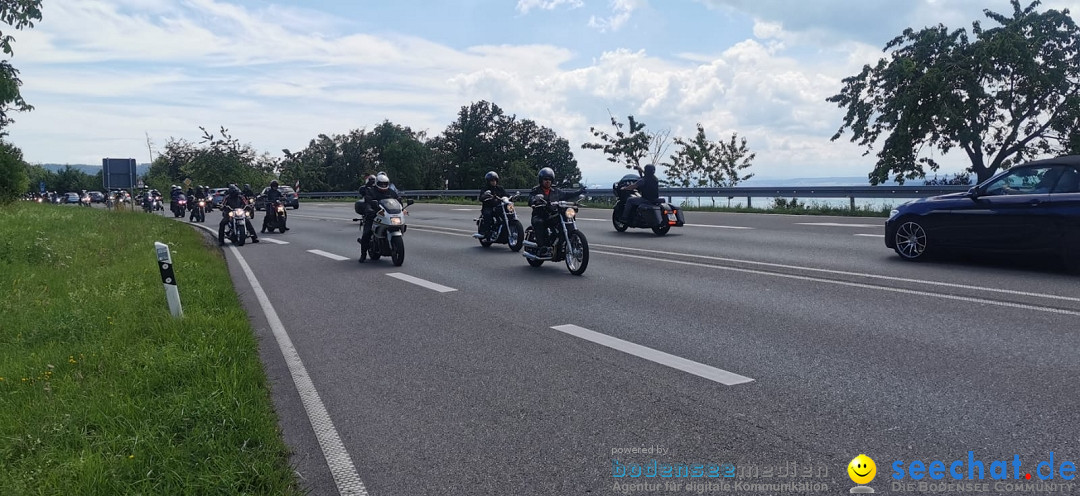 Motorraddemo gegen Sonntagsfahrverbot: Friedrichshafen am Bodensee, 04.07.2