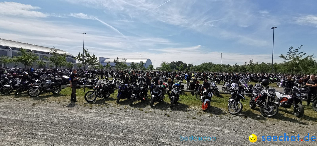 Motorraddemo gegen Sonntagsfahrverbot: Friedrichshafen am Bodensee, 04.07.2