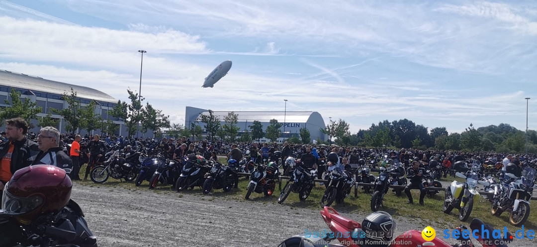 Motorraddemo gegen Sonntagsfahrverbot: Friedrichshafen am Bodensee, 04.07.2