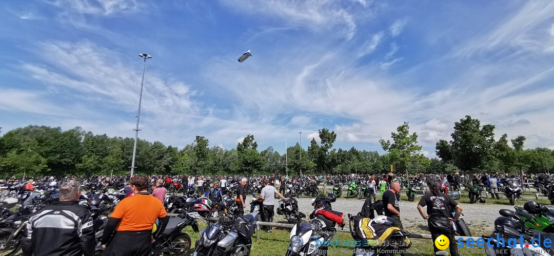 Motorraddemo gegen Sonntagsfahrverbot: Friedrichshafen am Bodensee, 04.07.2