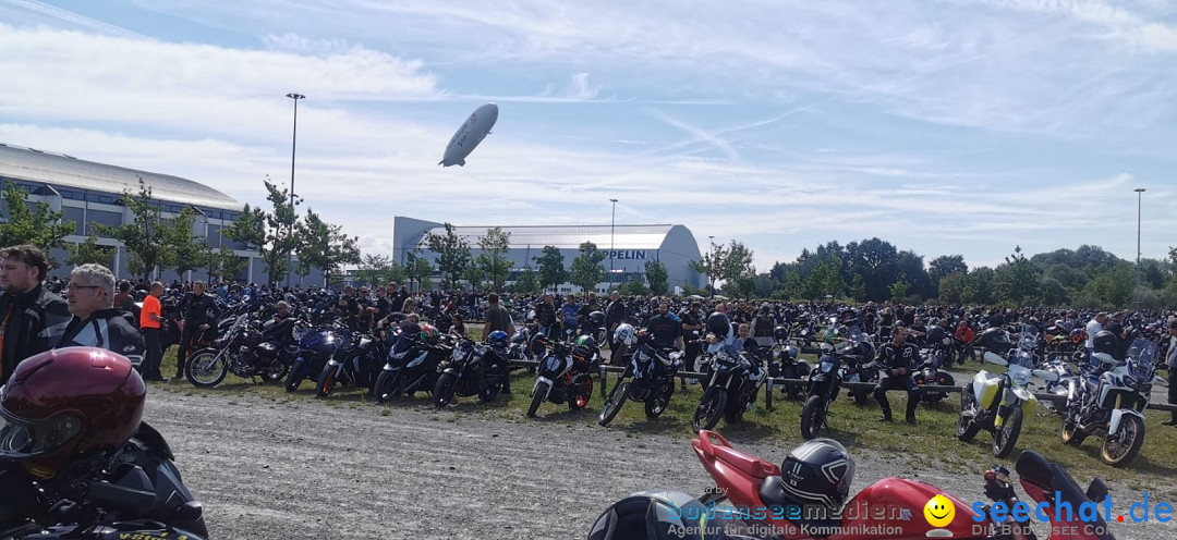 Motorraddemo gegen Sonntagsfahrverbot: Friedrichshafen am Bodensee, 04.07.2