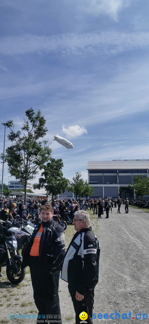 Motorraddemo gegen Sonntagsfahrverbot: Friedrichshafen am Bodensee, 04.07.2