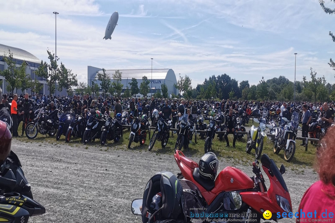 Motorraddemo gegen Sonntagsfahrverbot: Friedrichshafen am Bodensee, 04.07.2