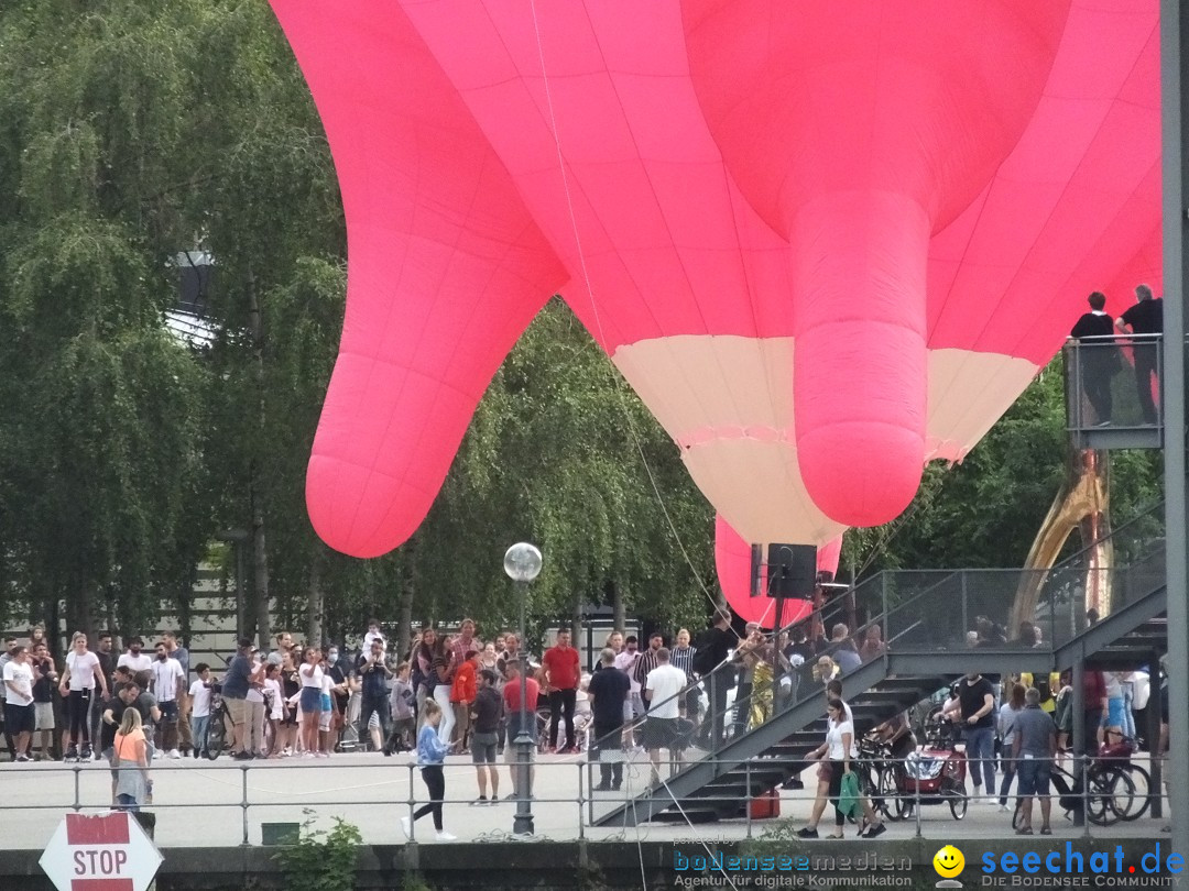 BREGENZER LUFTSPIELE: Jungfernfahrt am Bodensee: Euter-Luftschiff, 23.08.20