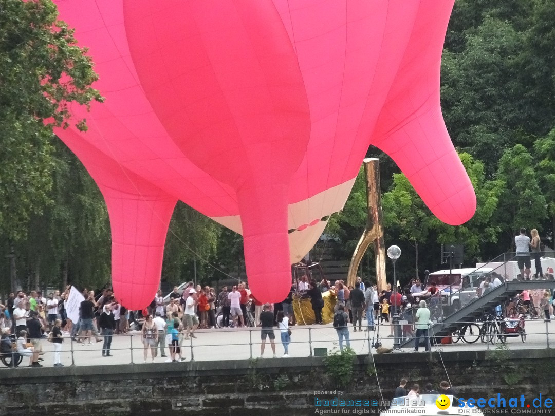 BREGENZER LUFTSPIELE: Jungfernfahrt am Bodensee: Euter-Luftschiff, 23.08.20